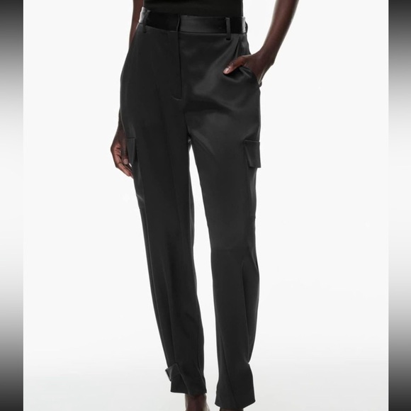 Aritzia Babaton Refined Satin Cargo Pant Size 0 - Picture 1 of 4
